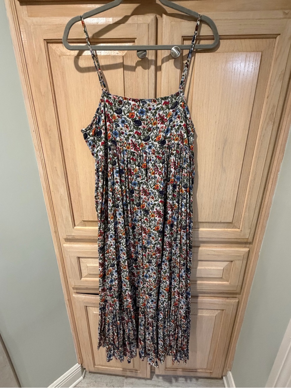 NATURAL LIFE Floral Spaghetti-Strap Sundress